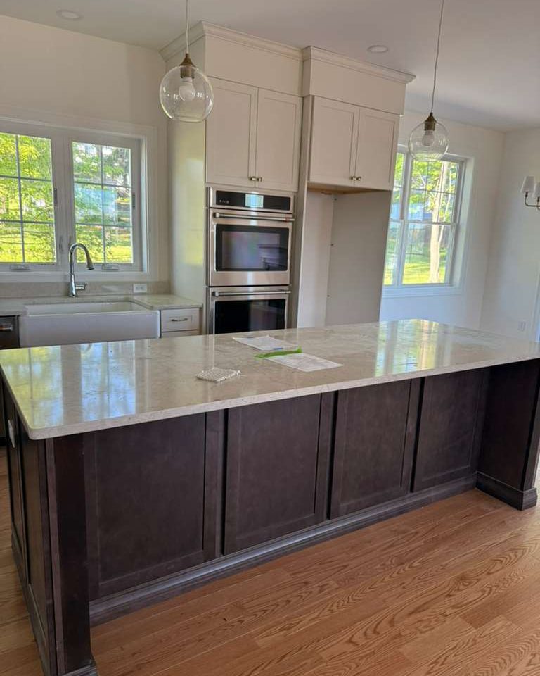 Kitchen detailed after construction by Summit Cleaning Company